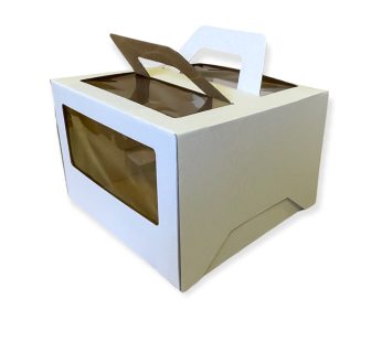 Tortinė dėžutė su langeliais iš gofrokartono