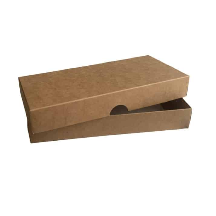 Dviejų dalių dėžutė 200x90x30 mm, ruda/balta