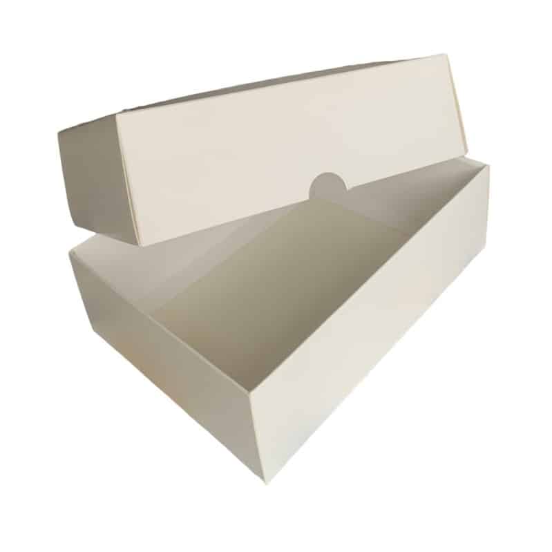 Dviejų dalių dėžutė 210x150x65 mm, balta/balta